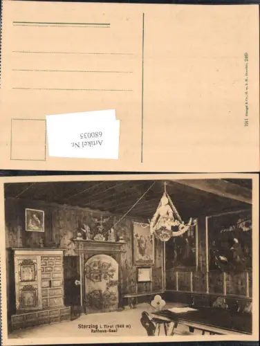 680035 Trentino Sterzing Vipiteno Rathaus Saal