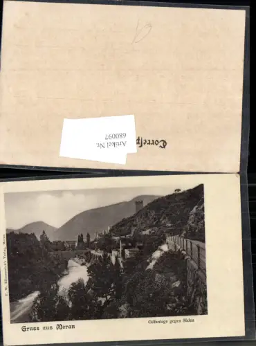 680097 Trentino Gruss aus Meran Merano Gilfanlagen