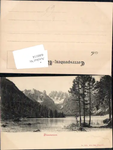 680114 Trentino Dürrensee Toblach Cortina Ampezzo