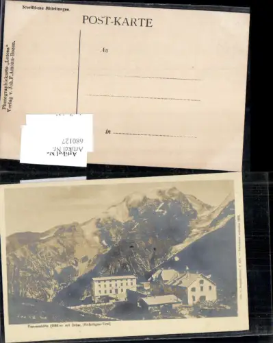 680127 Trentino Franzenshöhe Sulden Trafoi Ortler Vinschgau Stilfserjoch Photographiekarte Lotosa