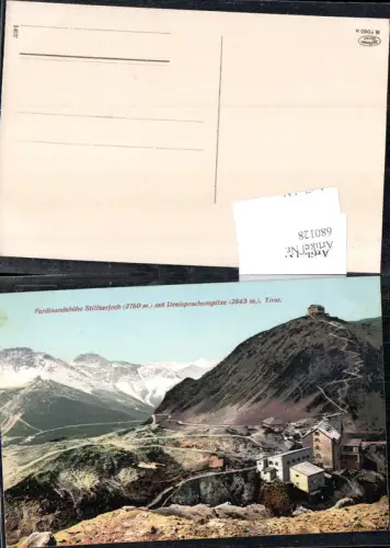 680128 Trentino Ferdinandshöhe Stilfserjoch Sulden Trafoi Dreisprachenspitze