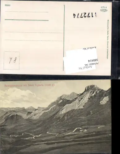 680414 Trentino Pordoijochstrasse Pordoi Sasso Cappello Buchenstein Arabba Pieve di Livinallongo