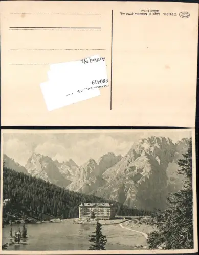 680419 Trentino Lago di Misurina Grand Hotel Dolomiten Welschnofen Karersee