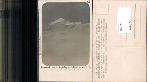 685394 Foto-AK Trentino Payerhütte Sulden Solda Trafoi Aufstieg pub Fotograf F. Peter Meran