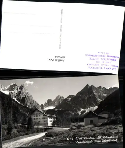 696624 Trentino Val Fiscalina Alb. Dolomiti Fischleintal Dolomitenhof Sexten