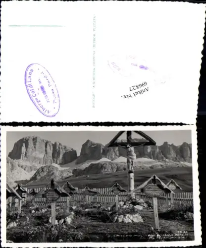 696827 Trentino Bolzano Cimitero Militare Passo Pordoi Friedhof Soldaten Canazei Fassatal