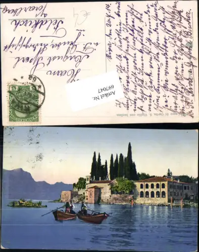 697047 Lago di Garda Gardasee San Vigilio con Isolino gel Feldkirch