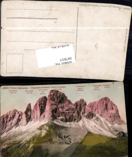 697837 Trentino Dolomiten Rodella Gröden Plätzwiese