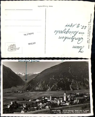 697846 Trentino Val di Venosta Malles Mals