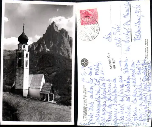 697865 Trentino St. Valentino Valentin bei Seis am Schlern Siusi Dolomiten