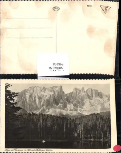 698108 Trentino Lago di Carezza Latemar Welschnofen Bozen