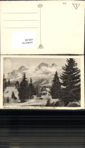 698109 Trentino Chiesetta sul passo di Costalunga Dolomiten Sexten Gröden