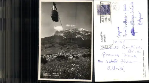 698118 Trentino Funivia Faloria Cristallo Cortina Seilbahn Belluno