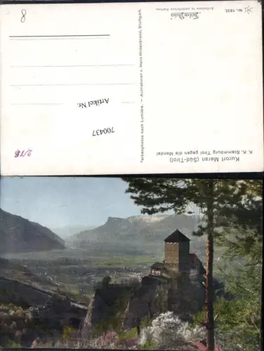 700437 Trentino Merano Meran K.K. Stammburg Tirol