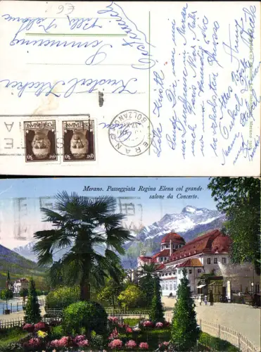 701405 Trentino Meran Merano Passegiata Elena col grande salone da Concerto