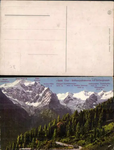 701413 Trentino Stilfserjochstrasse Stilfserjoch Sulden Solda Ortler