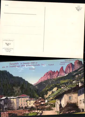 701601 Trentino Campitello im Fassatale Fassatal Durontal pub Werth Toblach