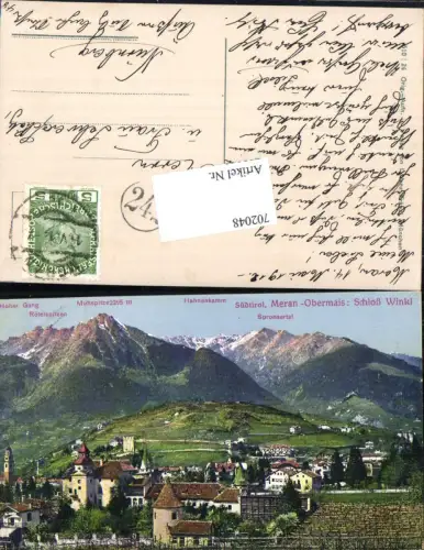 702048 Trentino Meran Merano Obermais Schloss Winkl