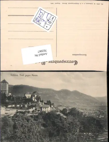 702067 Trentino Meran Merano Schloss Tirol Tirolo pub J. Johannes 1676