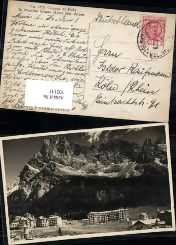 702141 Trentino Gruppo di Pala San Martino Grand Hotel des Alpes