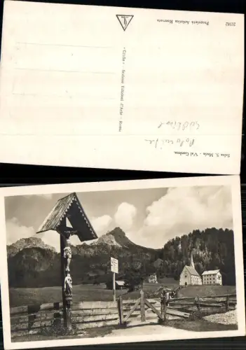 703756 Selva S. Maria Val Gardena Wolkenstein Gröden Dolomiten Kreuz Marterl Wegkreuz