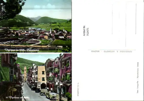 712471 Mehrbild AK Sterzing Vipiteno Panorama Vipiteno Straßenpartie Südtirol
