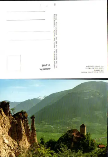 712498 Castel Tirolo presso Merano con piramidi Schloss Tirol b. Meran m. seinen Pyramiden Südtirol