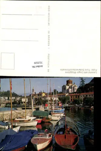 712520 Laveno am Lago Maggiore Boote Hafen Südtirol