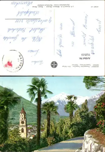 712523 Merano Passeggiata Tappeiner Alto Adige Tappeinerweg Palmen Südtirol
