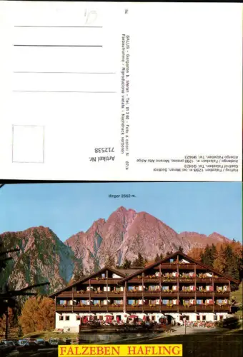 712538 Hafling Falzeben b. Meran Gasthof Falzeben Avelengo Falzeben pr. Merano Albergo Falzeben Südtirol