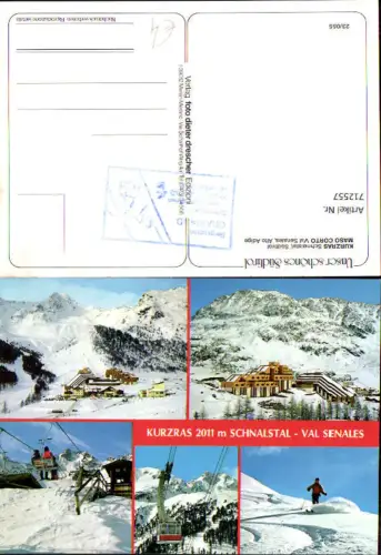 712557 Mehrbild AK Kurzras Schnalstal Maso Corto Val Senales Alto Adige Wintersport Südtirol