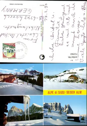 712582 Mehrbild AK Alpe di Siusi Seiser Alm Wintersport Seis a. Schlern Südtirol
