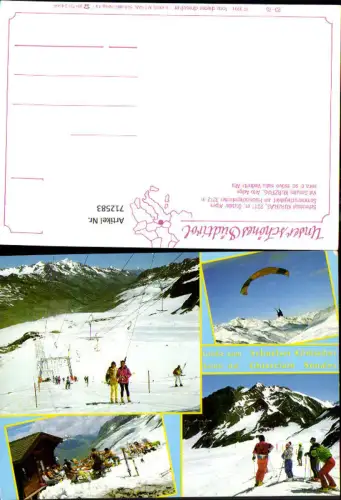 712583 Mehrbild AK Schnalstal Kurzras Hochjochgletscher Val Senales Kurzras Vedretta Alta Wintersport Südtirol