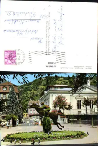 712603 Foto AK Merano Passeggiata Casino Municipale Meran Kurpromenade Südtirol