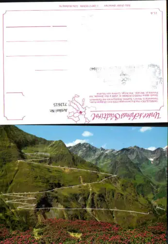 712615 Timmelsjoch Hochalpenstraße b. Meran Strada alpina Passo Rombo pr. Merano Südtirol