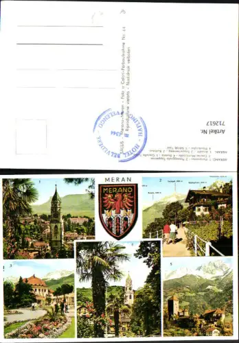 712617 Mehrbild AK Merano Meran Wappen Südtirol