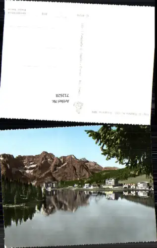 712628 Foto AK Lago di Misurina Sorapis Südtirol