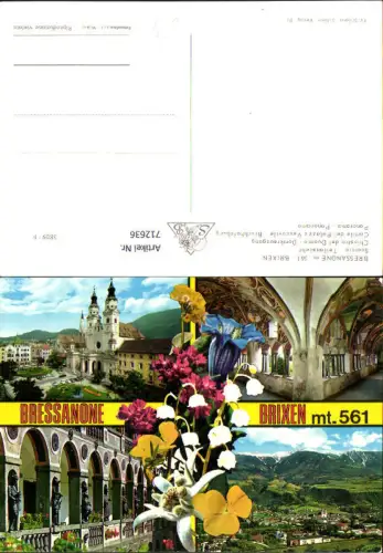 712636 Mehrbild AK Bressanone Brixen Scorcio Teilansicht Chiostro del Duomo Domkreuzgang Südtirol