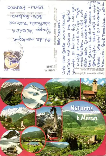 712638 Naturns b. Meran Naturno presso Merano Alto Adige Seilbahn Gondel Südtirol
