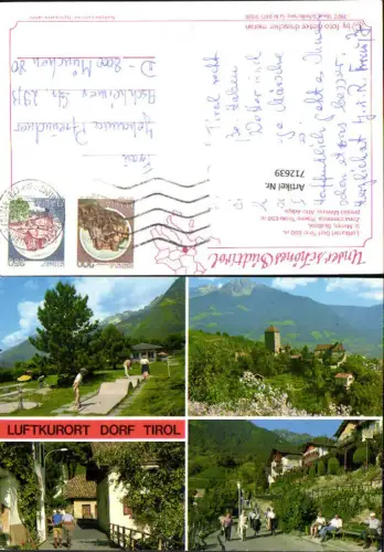 712639 Mehrbild AK Dorf Tirol b. Meran Paese Tirolo presso Merano Alto Adige Südtirol