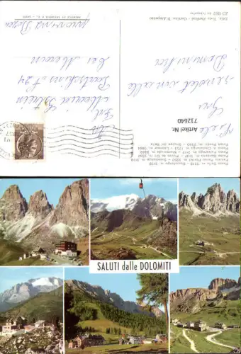712640 Mehrbild AK Passo Sella Sassolungo Dolomiti Cortina d Ampezzo Passo Pordoi Passo Gardena Südtirol