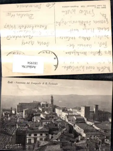 181954,Umbria Todi Panorama dal Campanile di S. Fortunato