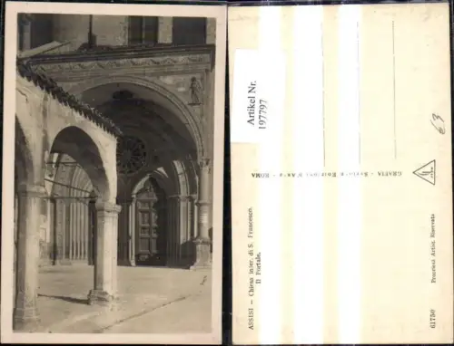 197797,Umbria Assisi Chiesa infer di S Francesco Il Portale