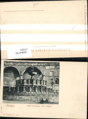 197801,Umbria Perugia Piazza del Duomo Fonte Maggiore