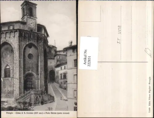 222851,Umbira Perugia Chiesa di S. Ercolano e Porta Marzia Kirche