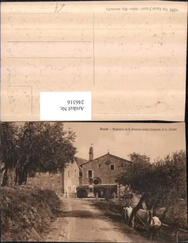 246316,Assisi Santuario di S. Domiano primo Convento di S. Chiara Straße Denkmal