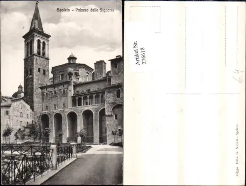 276618,Umbria Perugia Spoleto Palazzo della Signoria Turm