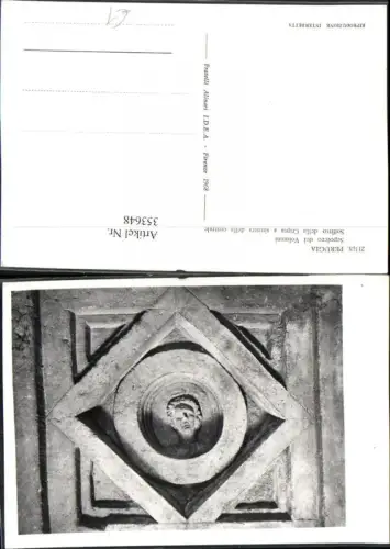 353648,Umbria Perugia Sepolcro di Volumni Soffitto della Cripta a sinistra della centrale Relief