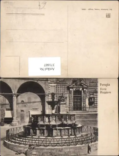 371607,Umbria Perugia Fonte Maggiore Brunnen