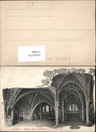 371609,Umbria Perugia Assisi Interno delle Basiliche di S. Francesco Kirche Innenansicht